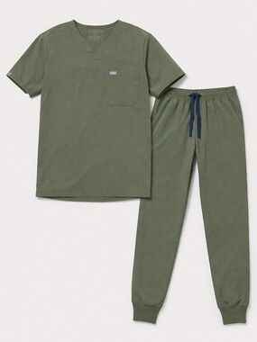 FIGS Men’s 2XL Scrub Set – Olive Green